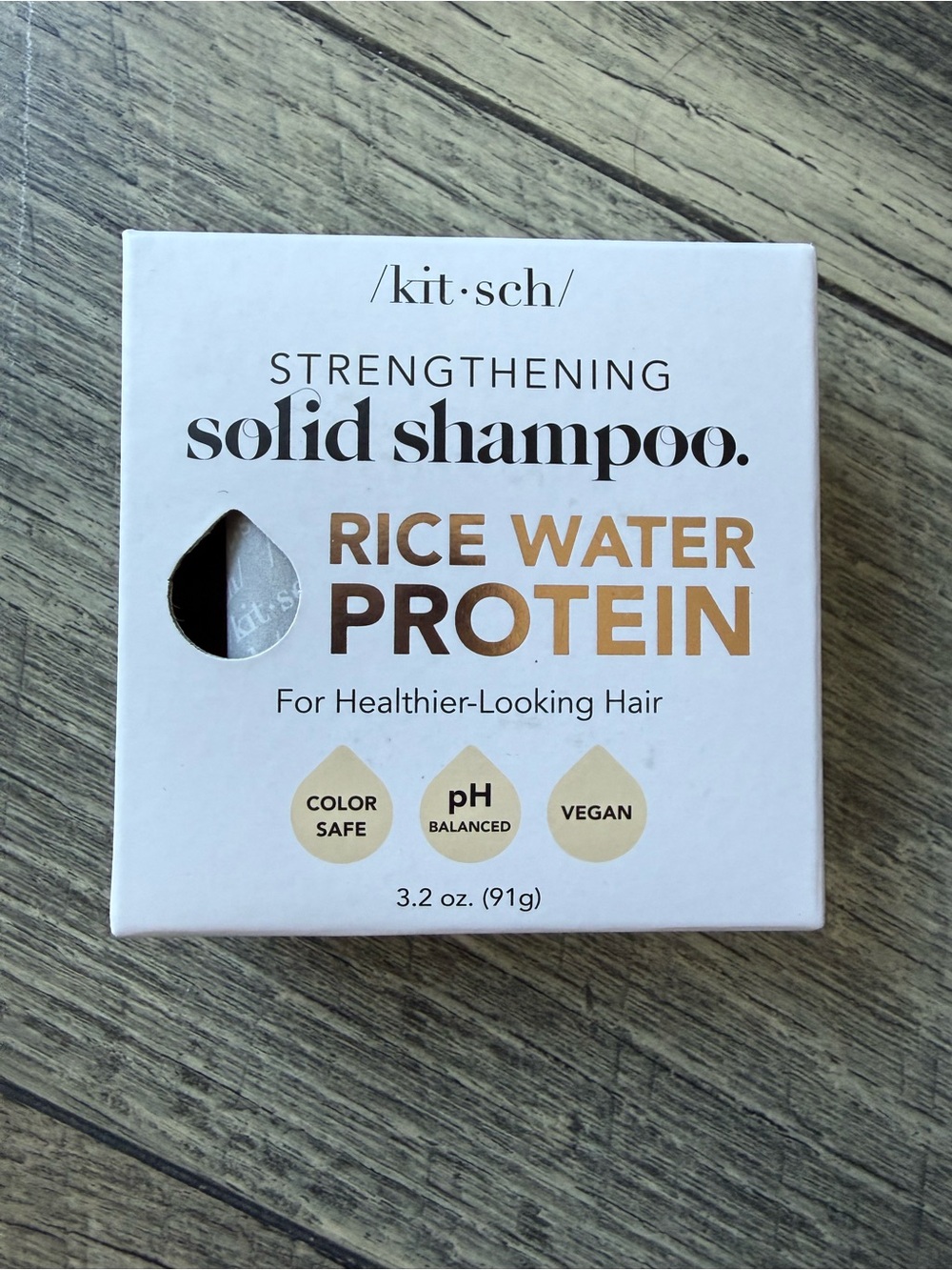 NEW Kitsch Rice Water Protein Strengthening Solid Shampoo Bar 3.2 oz
